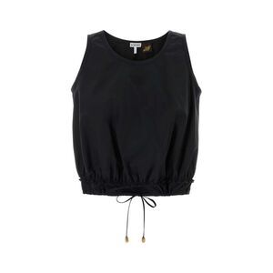 Loewe Paula's Ibiza Women Black Poplin Paula S Ibiza Top